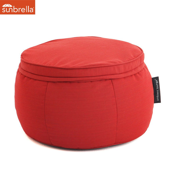 Wing Ottoman - Crimson Vibe (Sunbrella)