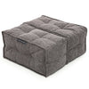 Twin Ottoman - Luscious Grey