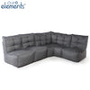 Mod 4 L Sofa - Titanium Weave (Indoor/Outdoor)