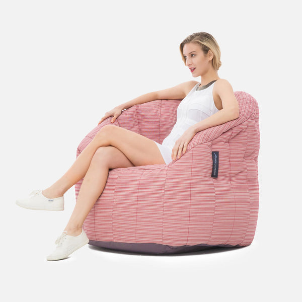 Butterfly Sofa - Himbeerfarbenes Polo (UV-Schutzklasse AA+)