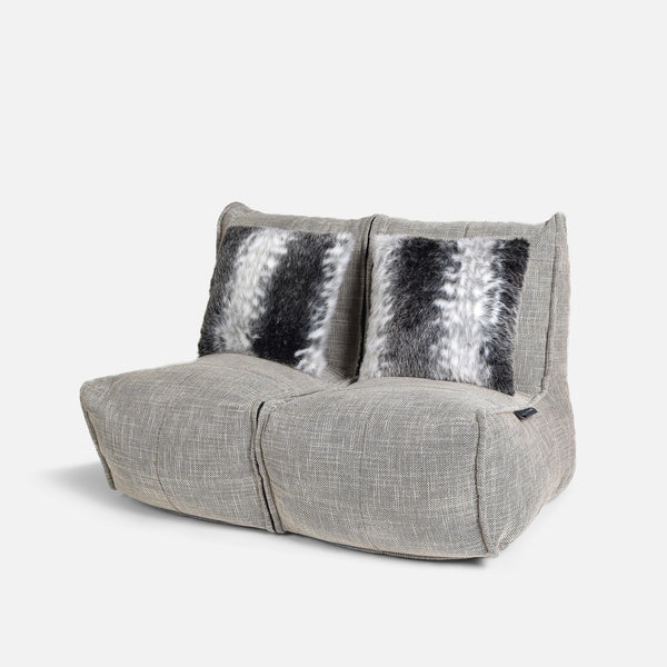 Deluxe-Kissen aus Kunstfell (Wildtiermotiv), 2er-Set