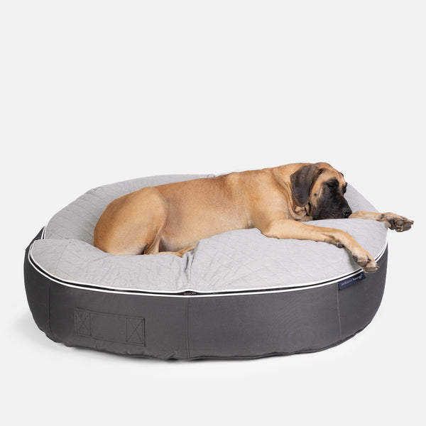 (XXL) Premium ThermoQuilt Dog Bed (grey)