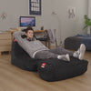 Blackout VIP sofa and ottoman in a gaming bedroom