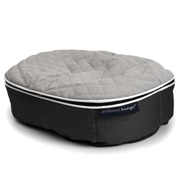 (L) Premium ThermoQuilt Dog Bed (Grey)